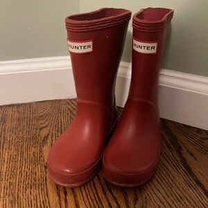 Hunter Toddler Red Rain Boot